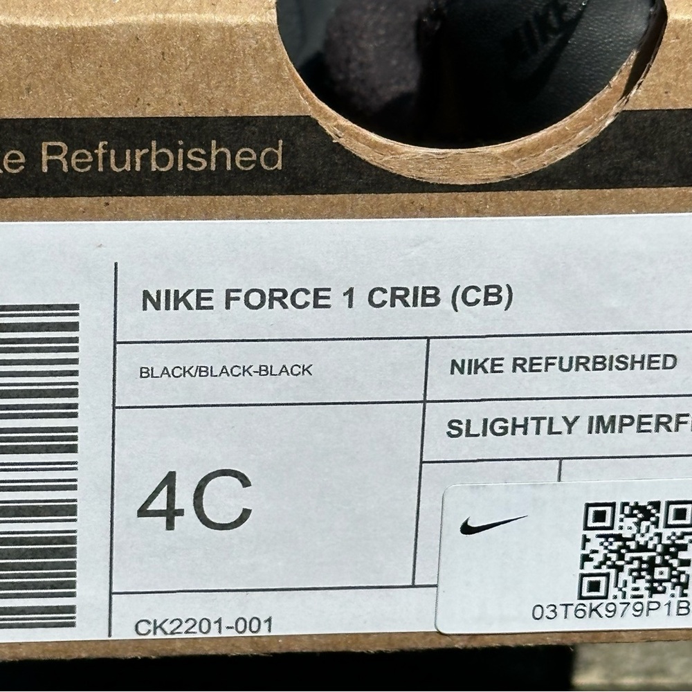 NEW Nike Force 1 Crib Baby Bootie Size 4C for Infant Toddler New Walker - Picture 9 of 9